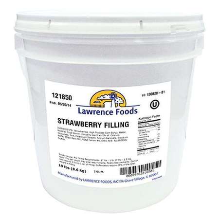 LAWRENCE FOODS Lawrence Foods Deluxe Strawberry Filling 2 gal. Pail 121850